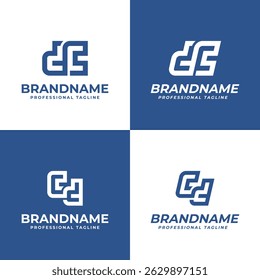 Letras DC CD Monogram Logo, adequado para qualquer marca de iniciais