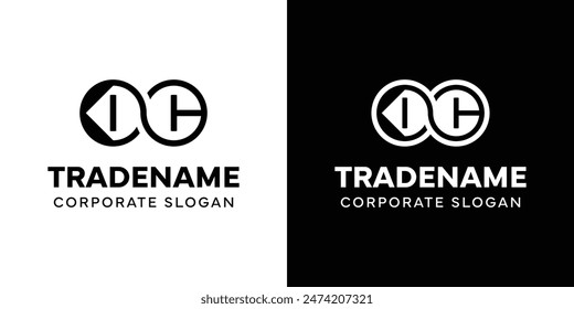 Letters DC Infinity Logo, suitable for business with CD or DC related to Eternity