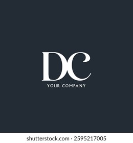 Letters DC Joint logo icon vector template.