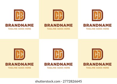 Letters DCB DCC DCD DCE DCG DCJ Monogram Logo Set
