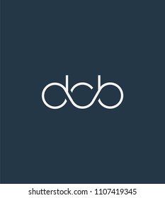 Letters DCB Joint logo icon vector element.