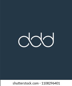 Letters DDD Joint logo icon vector element.