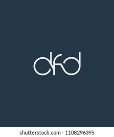 Letters Dfd Joint Logo Icon Vector Stock Vector (Royalty Free ...