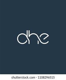 Letters DHE Joint logo icon vector element.