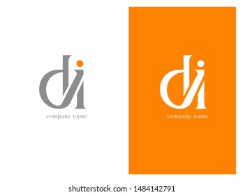 Letters D&I Joint logo icon vector for business card and corporate identity.