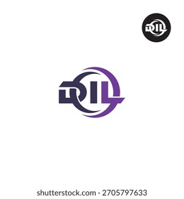 Letters DIL Logo Initials Acronym