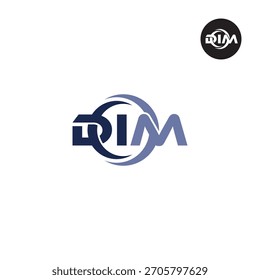 Letras DIM Logo Iniciais Acrônimo