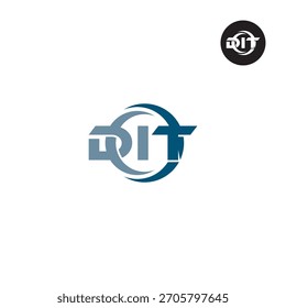 Letters DIT Logo Initials Acronym