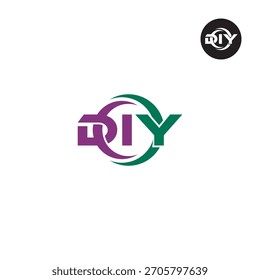 Buchstaben DIY Logo Initialen Akronym
