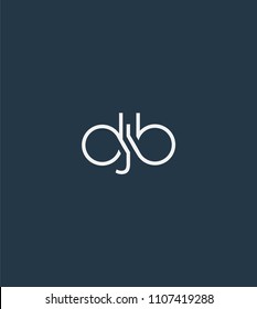 Letters DJB Joint logo icon vector element.