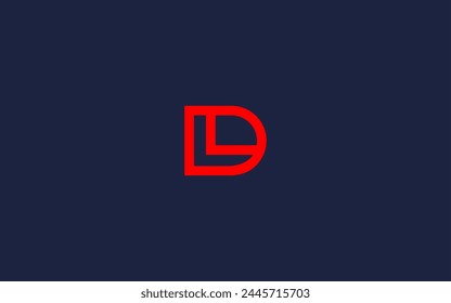 letters dl or ld logo icon design vector design template inspiration