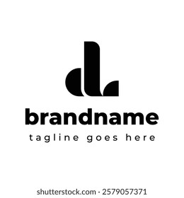 Letters DL Monogram Logo, suitable for any business with DL or LD initials