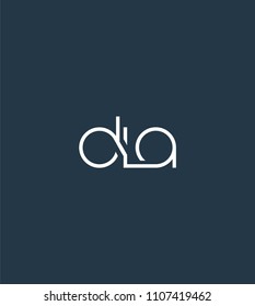 Letters DLA Joint logo icon vector element.