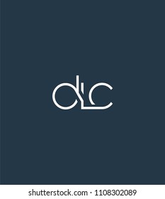 Letters DLC Joint logo icon vector element.