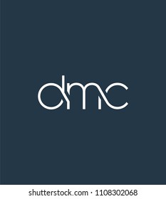 Letters DMC Joint logo icon vector element.