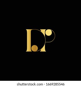 Letters DP logo with a modern and elegant design. suitable for clothing brands or clothing stores.
