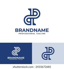 Letras DP Monogram Logo, Adecuado para negocios con DP o PD iniciales