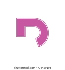letters dr abstract logo vector