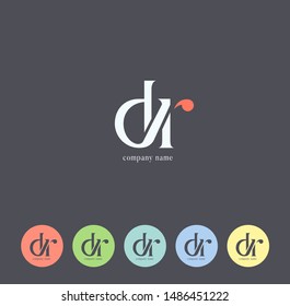 Letters D&R Joint logo icon vector for business card and corporate identity.