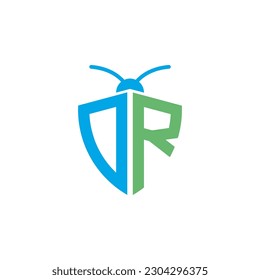 Letters DR Pest Control Logo