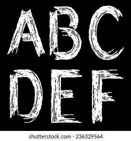 letters drawn paint