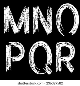 letters drawn paint