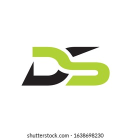 Letters DS, D & S combination logo icon vector template illustrations