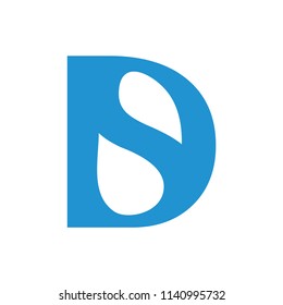 letters ds join design logo vector