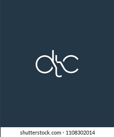Letters DTC Joint logo icon vector element.