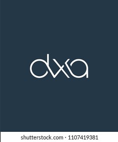 Letters DXA Joint logo icon vector element.