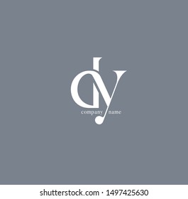 Letters D&Y Joint logo icon vector for business card and corporate identity.