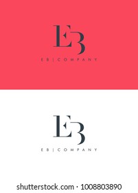 Letters E B, E & B joint logo icon vector element.