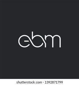 Letters E B M Joint logo icon vector element.