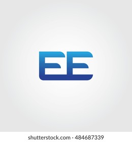 The letters E and E Combined Icon Logo. EE Initial Vector Design Element For Download