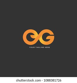 Letters E & G logo icon vector template.
