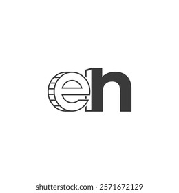 letters "e" and "h" with the "e" designed to look like a coin and the "h" in a bold, solid font.