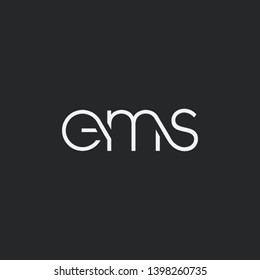 Letters E M S Joint logo icon vector element.