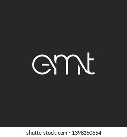 Letters E M T Joint logo icon vector element.