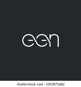 Letters E E N Joint logo icon vector element.
