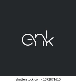 Letters E N K Joint logo icon vector element.