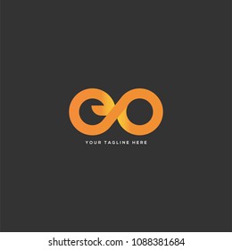 Letters E & O logo icon vector template.
