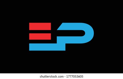 Letters E P, E&P joint logo in black background.