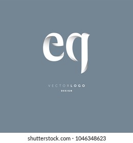 Letters E Q joint logo icon vector element.