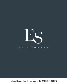 Letters E S, E & S joint logo icon vector element.