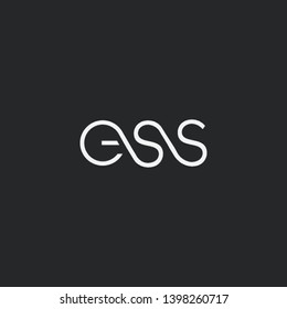 Letters E S S Joint logo icon vector element.