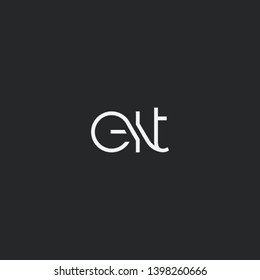 Letters E I T Joint logo icon vector element.