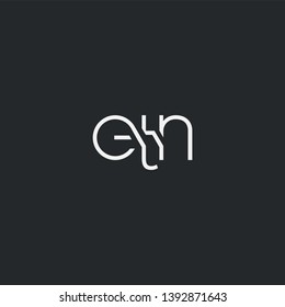 Letters E T N Joint logo icon vector element.
