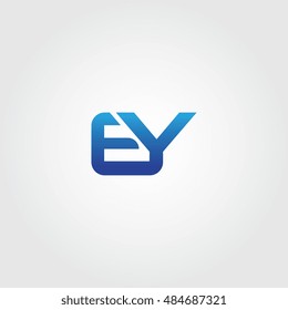 The letters E and Y Combined Icon Logo. EY Initial Vector Design Element For Download