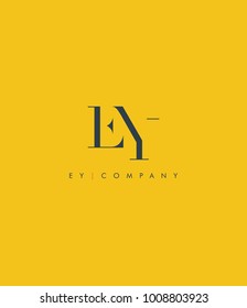 Letters E Y, E & Y joint logo icon vector element.