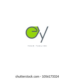 Letters E Y, E & Y joint logo icon vector template.